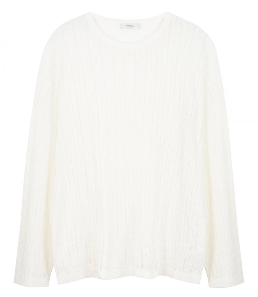 COMMAS - POINTELLE KNIT SWEATER