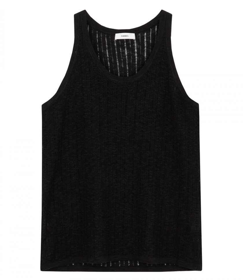 COMMAS - POINTELLE KNIT TANK