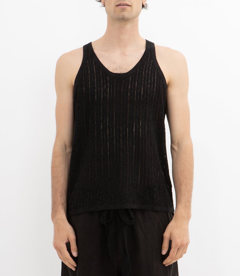 POINTELLE KNIT TANK