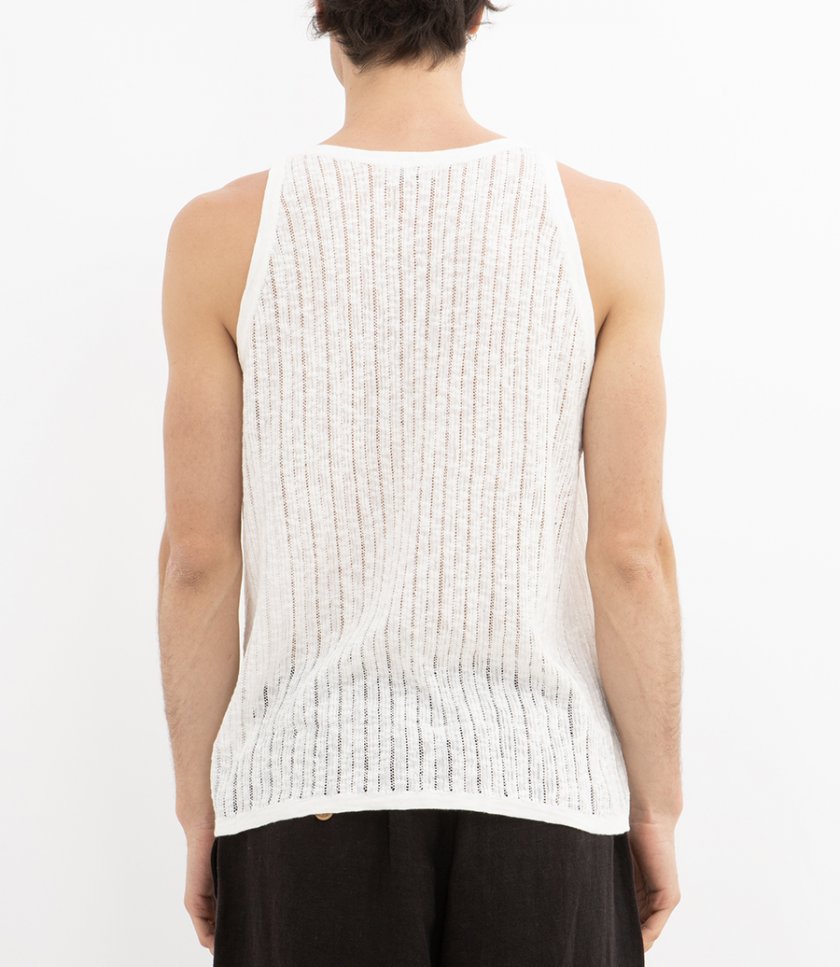 POINTELLE KNIT TANK