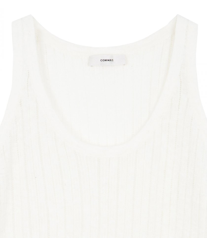 POINTELLE KNIT TANK