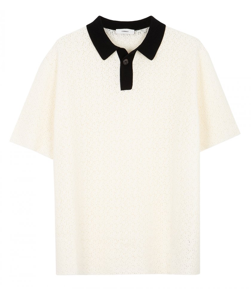 COMMAS - BUTTON TRHOUGHT POLO KNIT