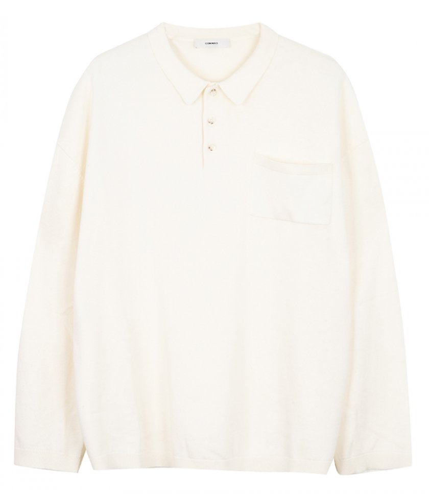 COMMAS - BOXY POLO KNIT