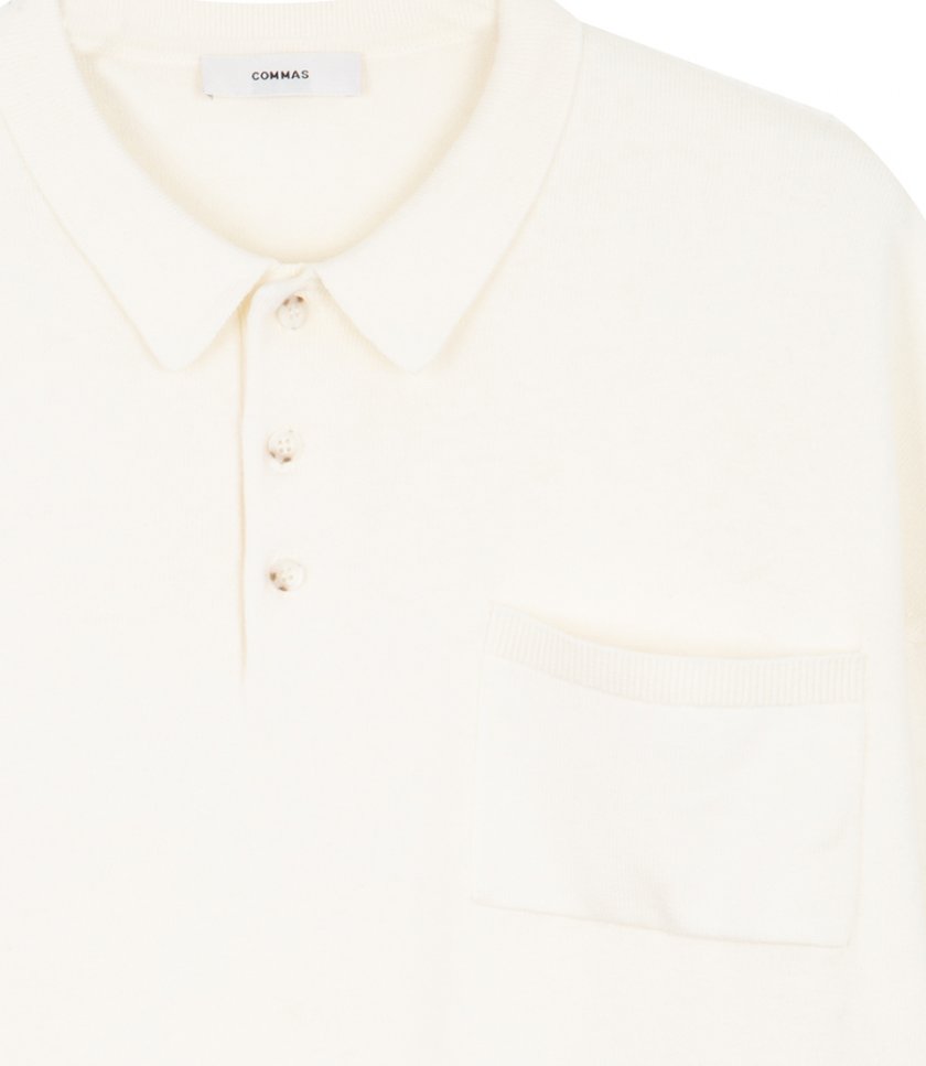 BOXY POLO KNIT