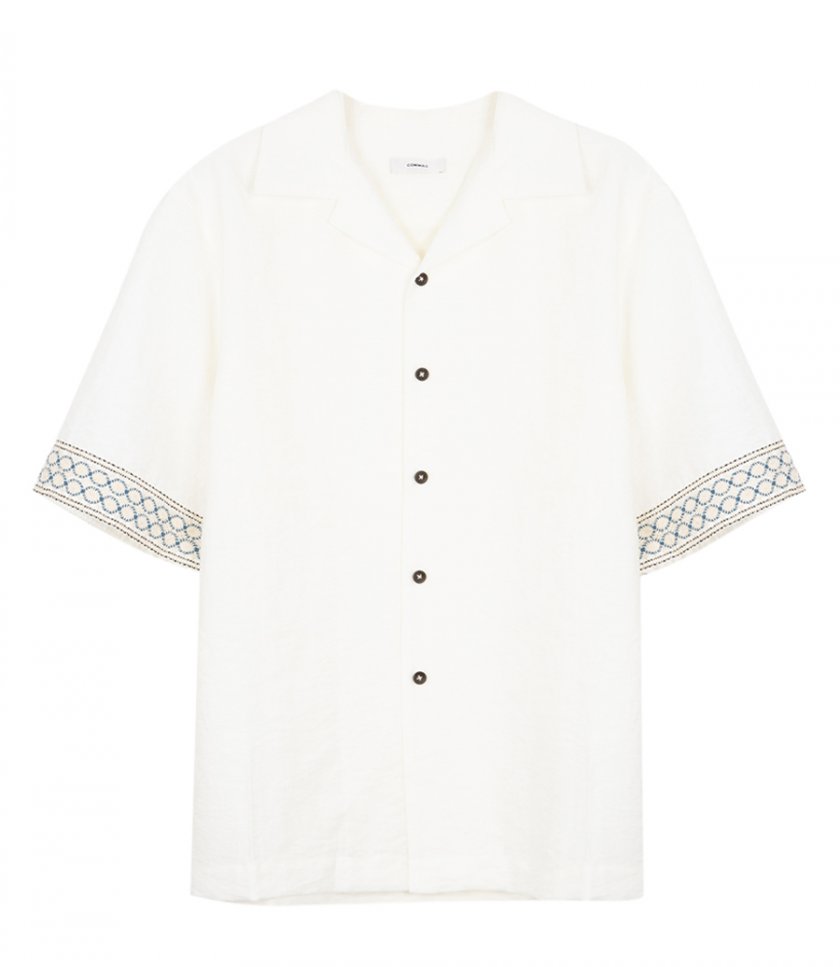 SHIRTS - CROCHET TRIM BOWLING SHIRT