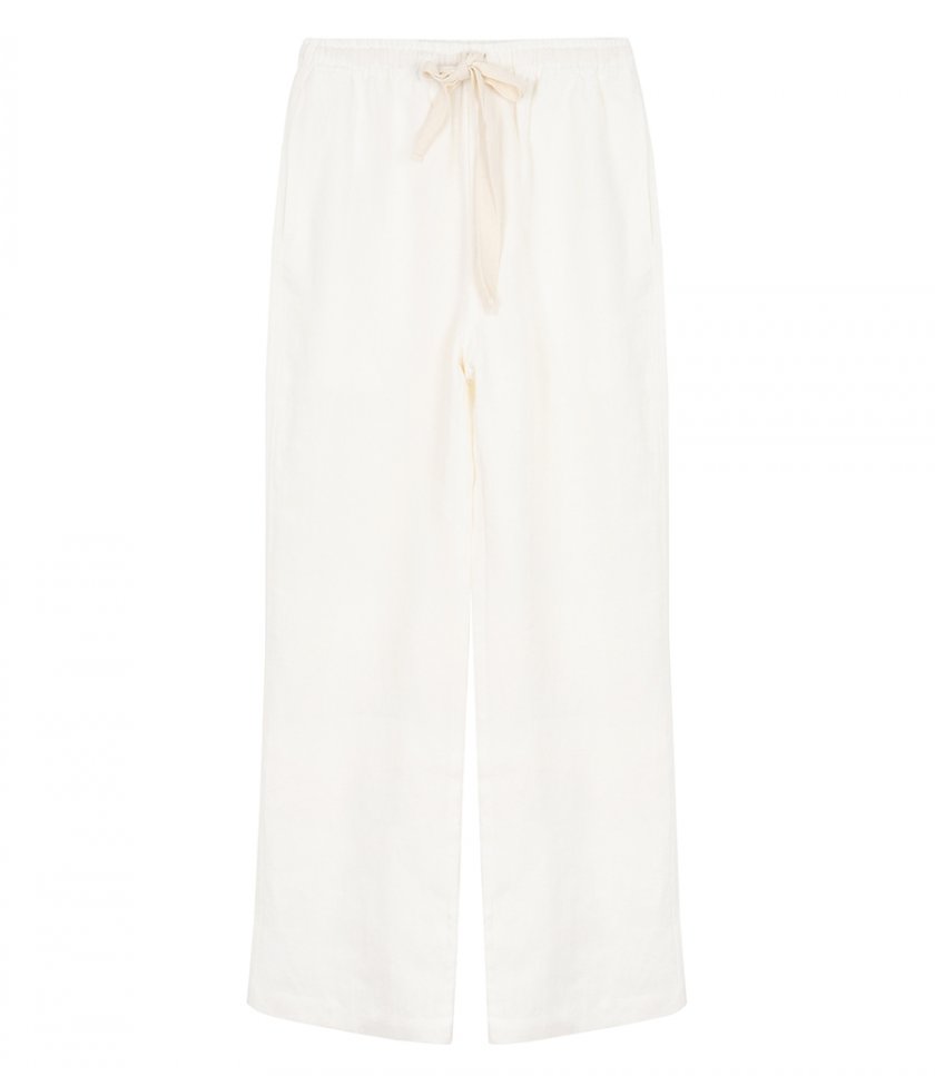 COMMAS - WIDE LEG LINEN TROUSERS