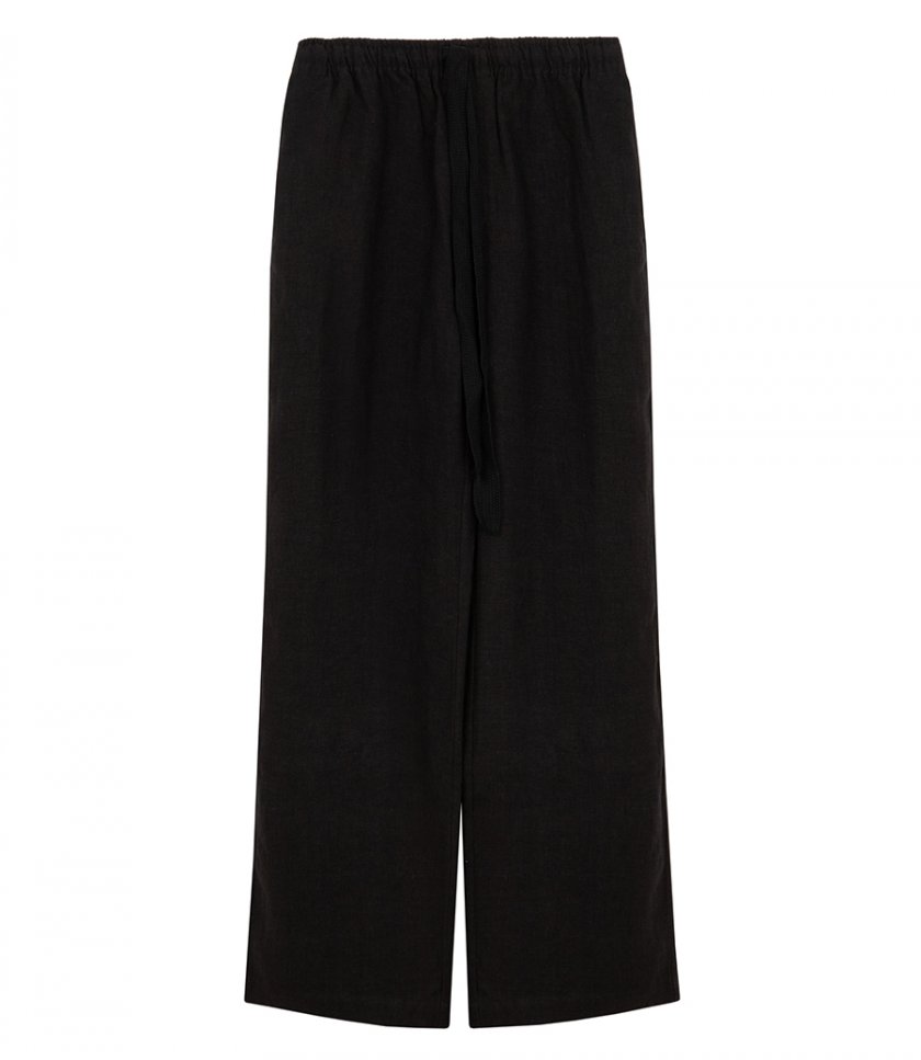 COMMAS - WIDE LEG LINEN TROUSERS