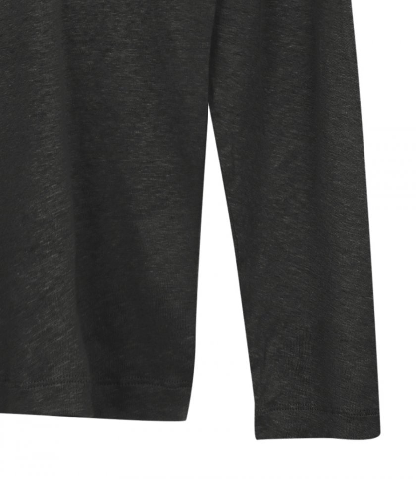 LINEN POLO LS