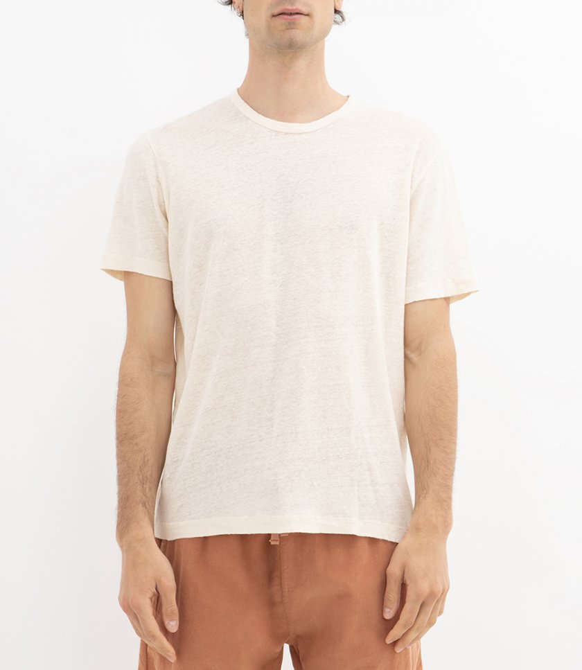 LINEN CREW SS