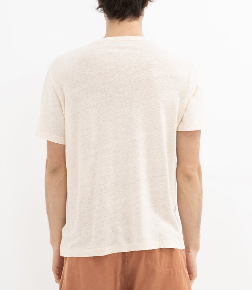 LINEN CREW SS