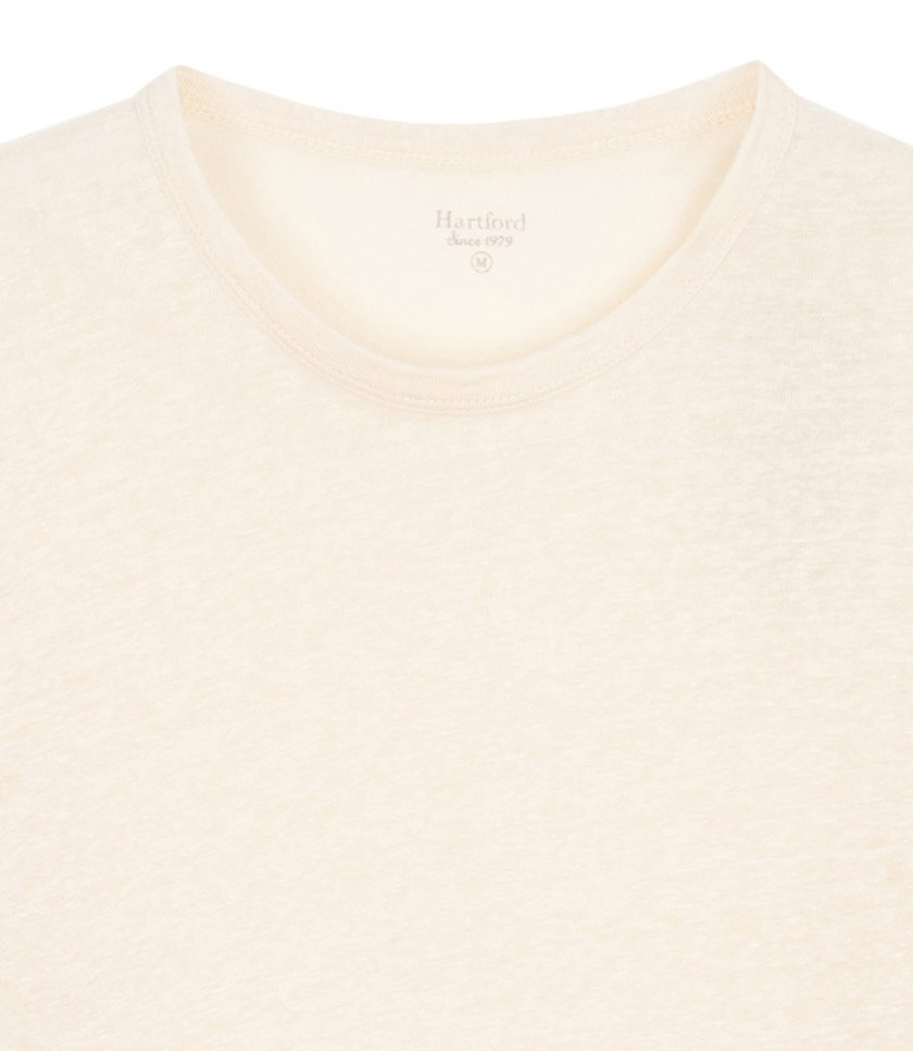 LINEN CREW SS
