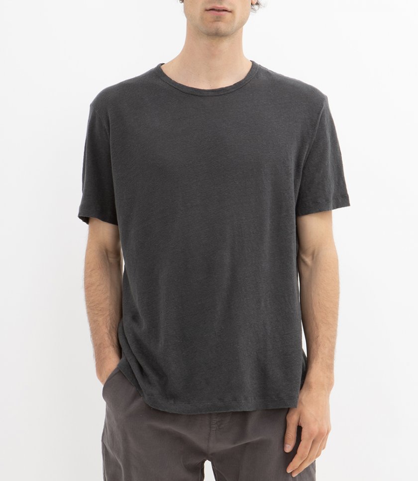 LINEN CREW SS