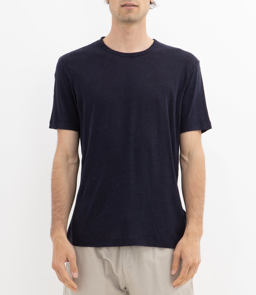 LINEN CREW SS