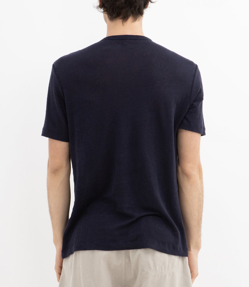 LINEN CREW SS