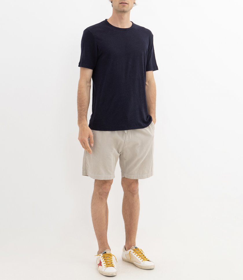LINEN CREW SS