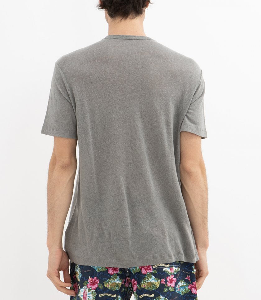 LINEN CREW SS