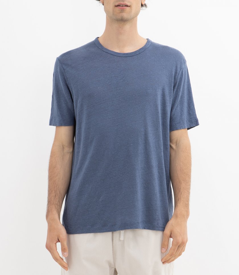 LINEN CREW SS