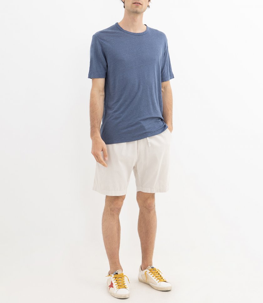 LINEN CREW SS