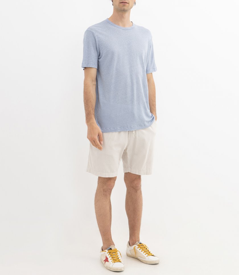 LINEN CREW SS