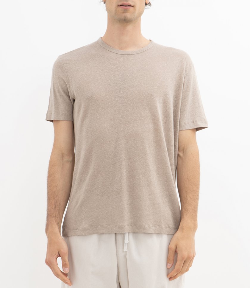 LINEN CREW SS
