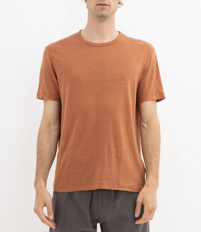 LINEN CREW SS