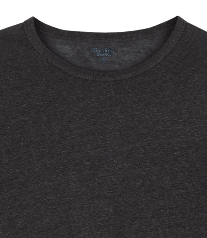 LINEN CREW LS
