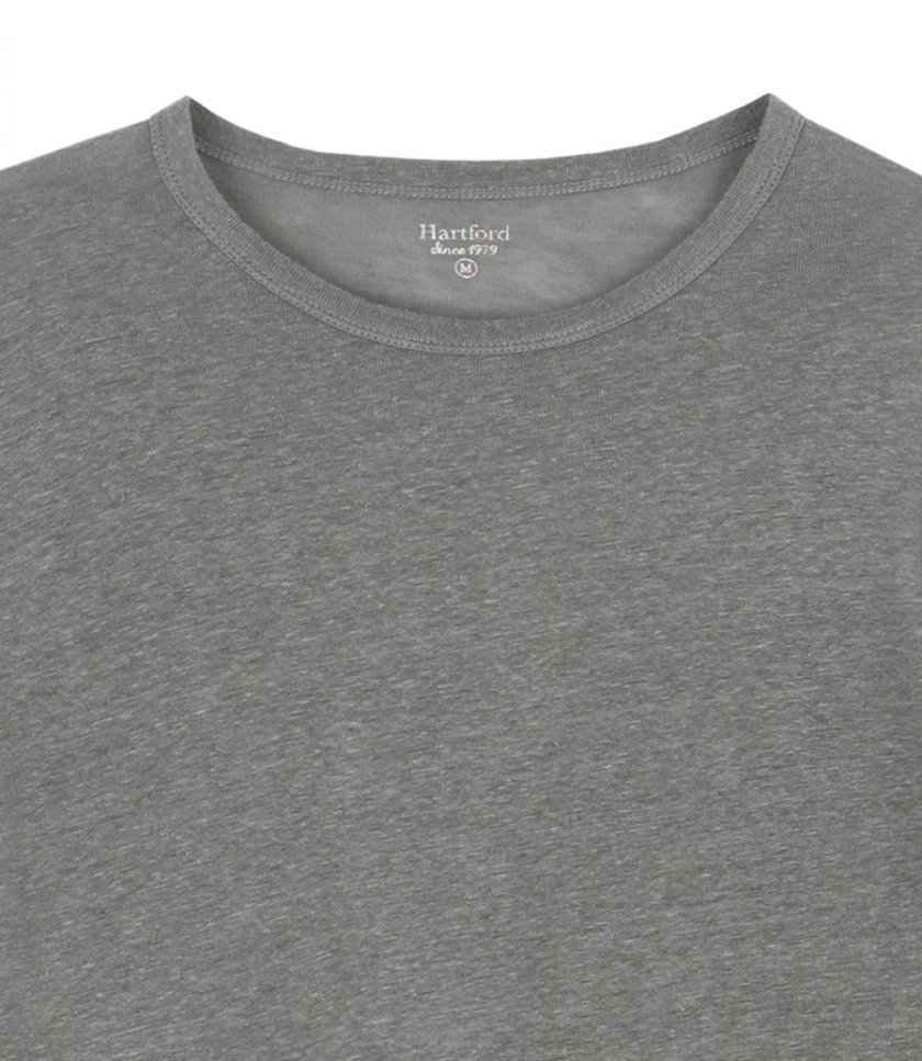 LINEN CREW LS