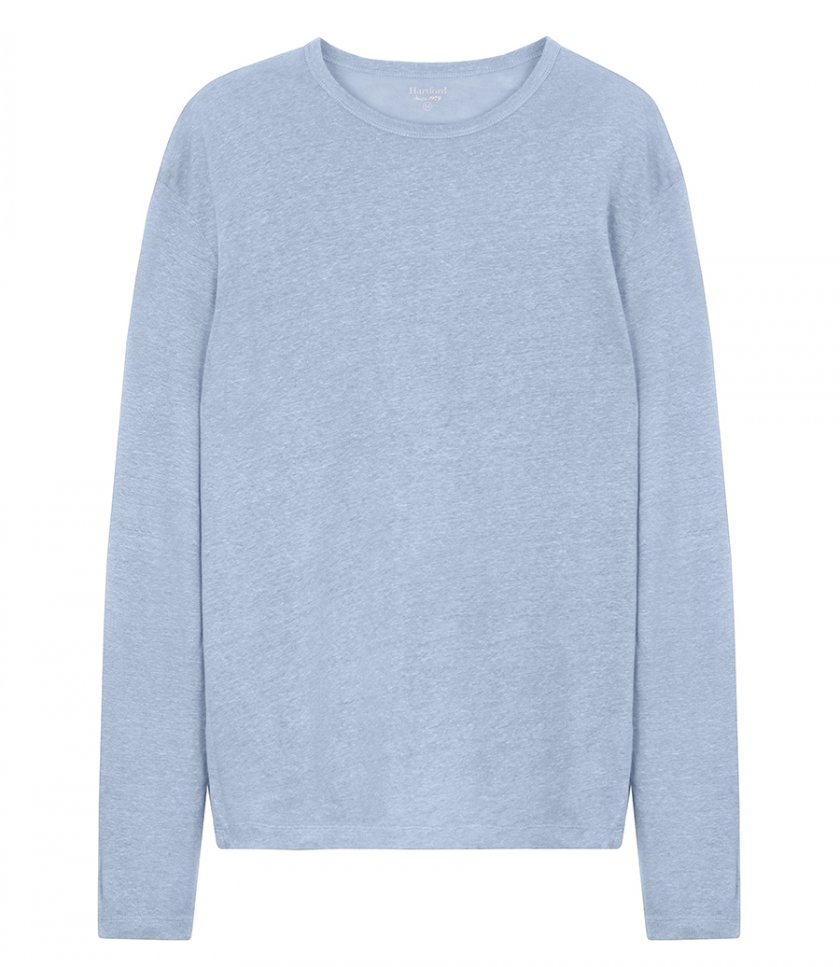HARTFORD - LINEN CREW LS