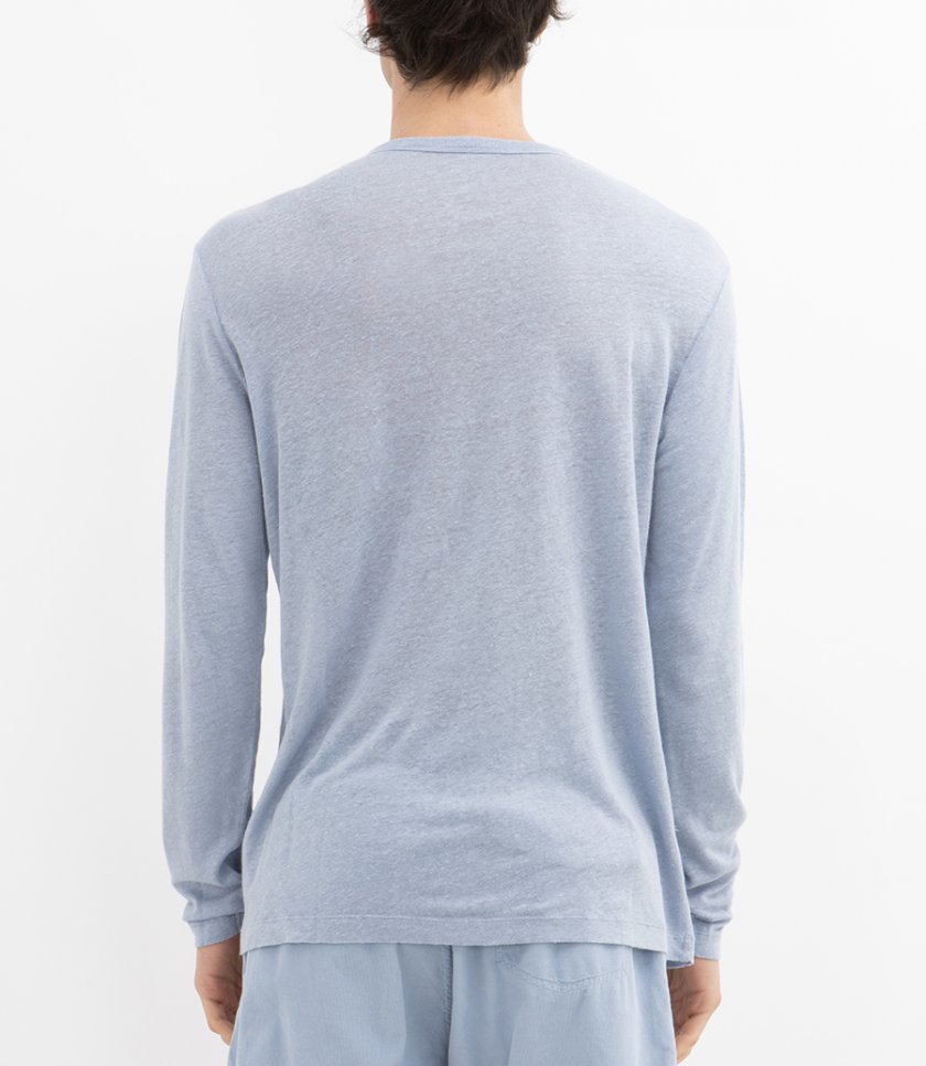 LINEN CREW LS