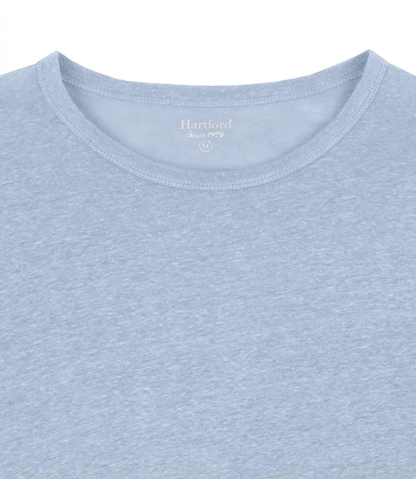 LINEN CREW LS