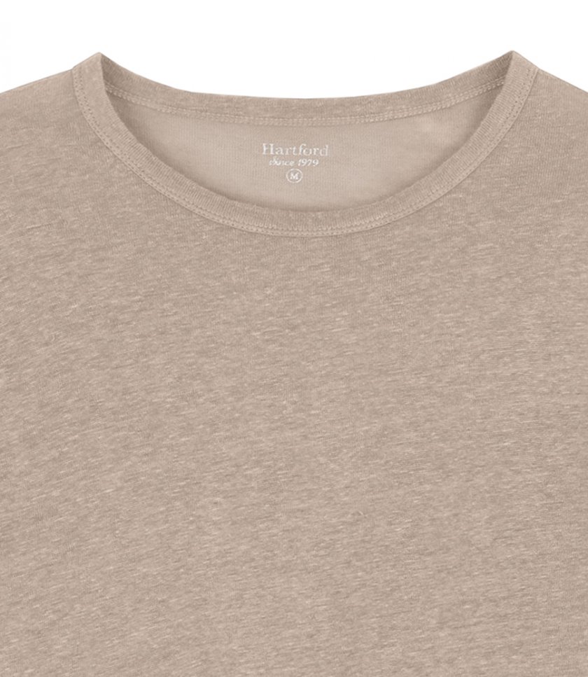 LINEN CREW LS
