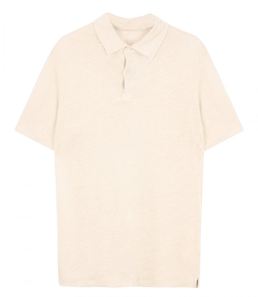 LINEN POLO SS