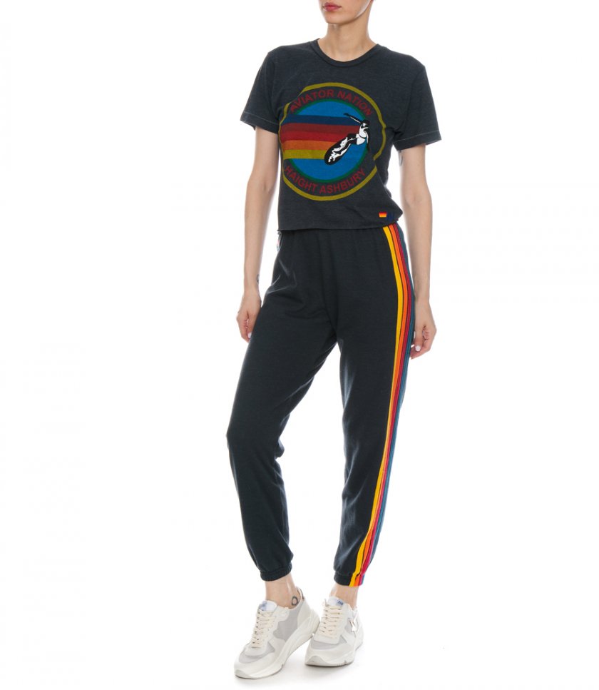 WOMENS 5 STRIPE SWEATPANT