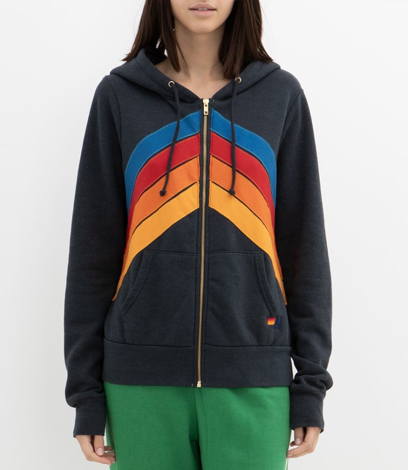 MOUNTAIN STITCH CHEVRON 4 ZIP HOODIE