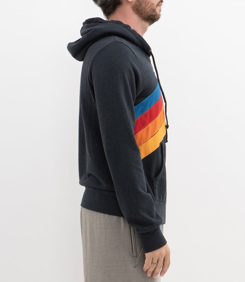 MOUNTAIN STITCH CHEVRON 4 ZIP HOODIE