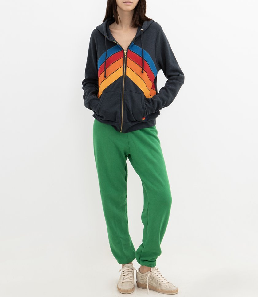 MOUNTAIN STITCH CHEVRON 4 ZIP HOODIE