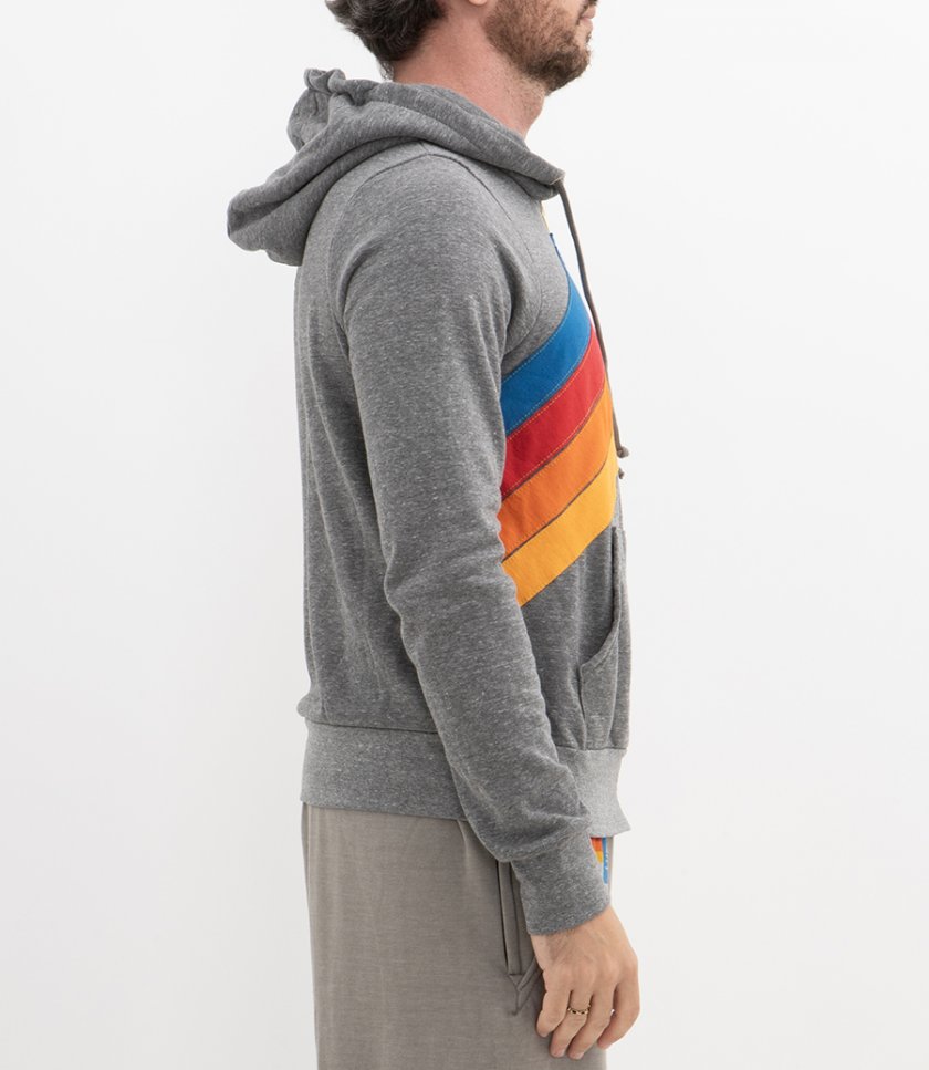 MOUNTAIN STITCH CHEVRON 4 ZIP HOODIE