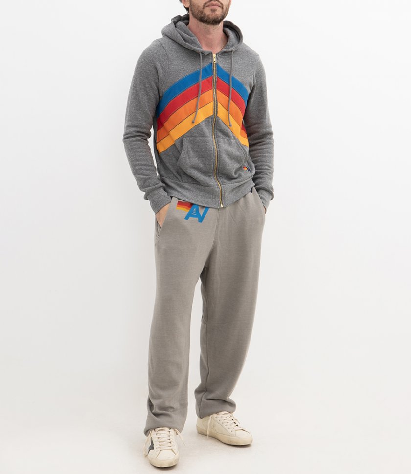 MOUNTAIN STITCH CHEVRON 4 ZIP HOODIE