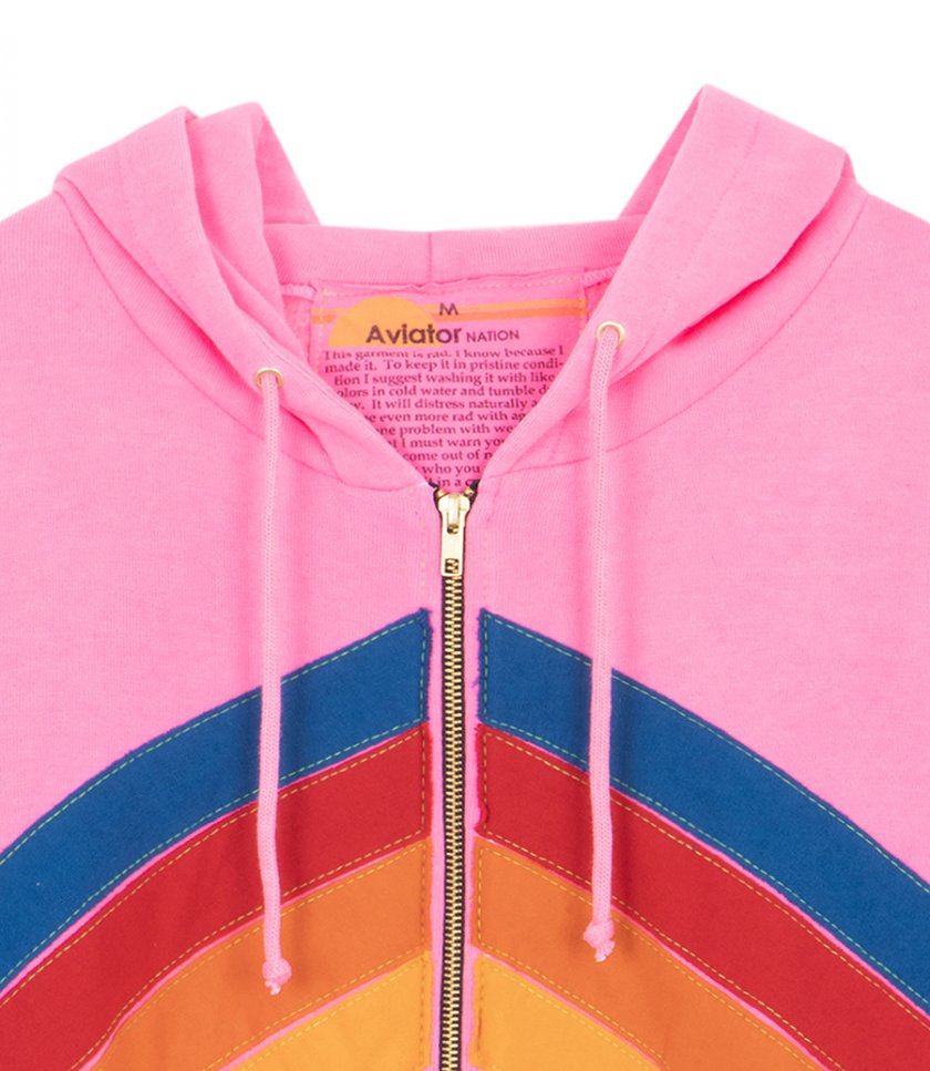 MOUNTAIN STITCH CHEVRON 4 ZIP HOODIE
