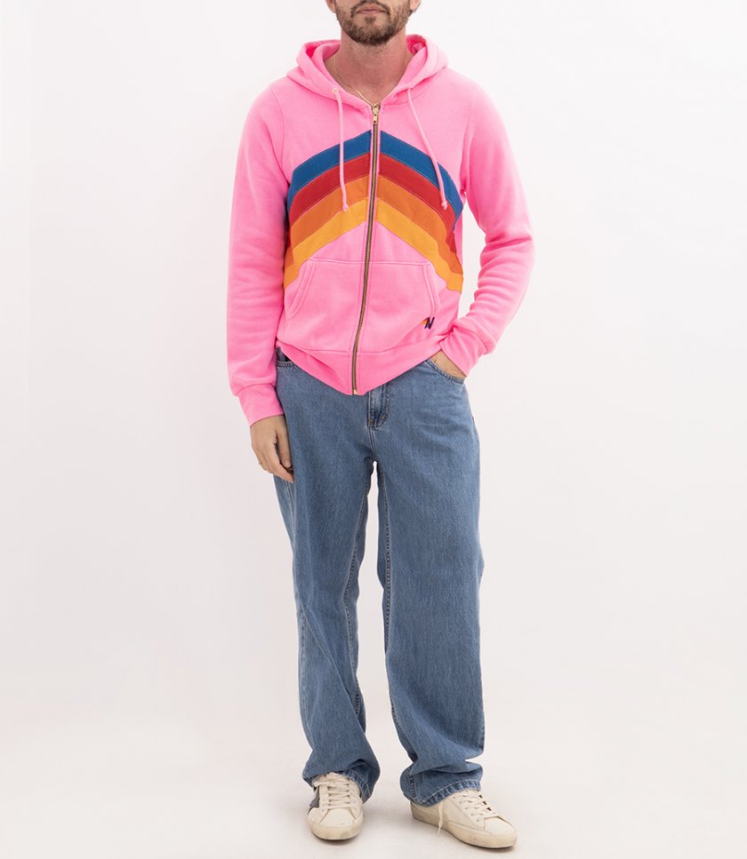 MOUNTAIN STITCH CHEVRON 4 ZIP HOODIE