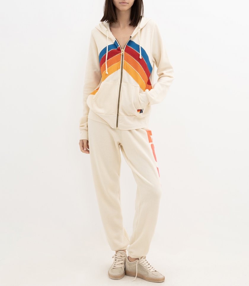 MOUNTAIN STITCH CHEVRON 4 ZIP HOODIE