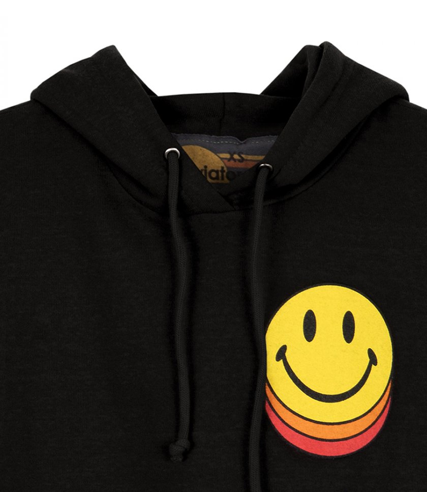 SMILEY SUNSET  RELAXED CROPPED PULLOVER