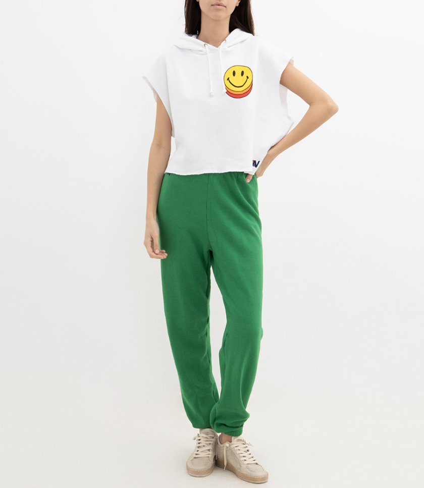 SMILEY SUNSET  RELAXED CROPPED PULLOVER