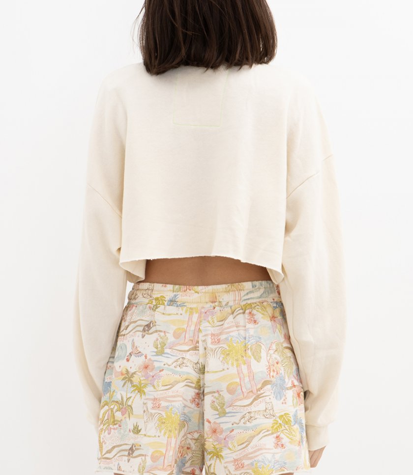 LOCAL ONLY CROPPED CREW SWEATSHIRT