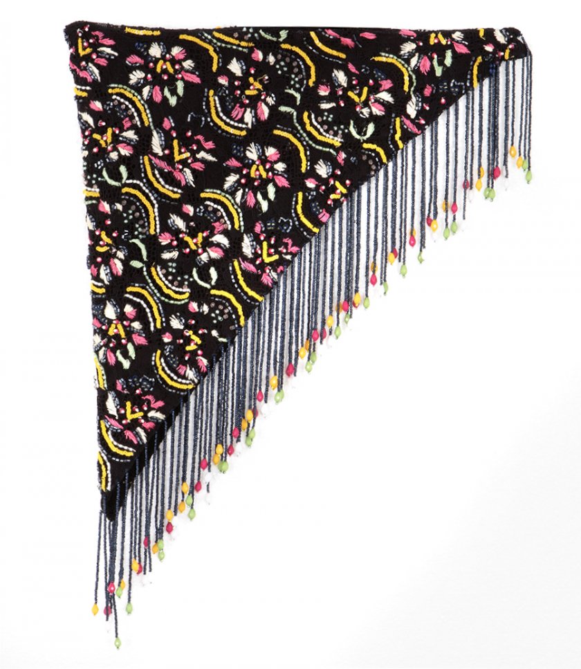 ACCESSORIES - EMBROIDERED LACE BANDANA