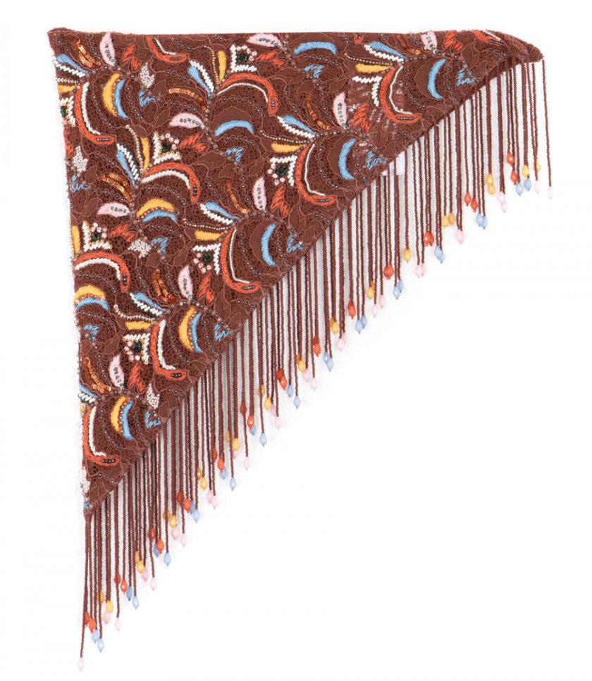 ACCESSORIES - EMBROIDERED LACE BANDANA