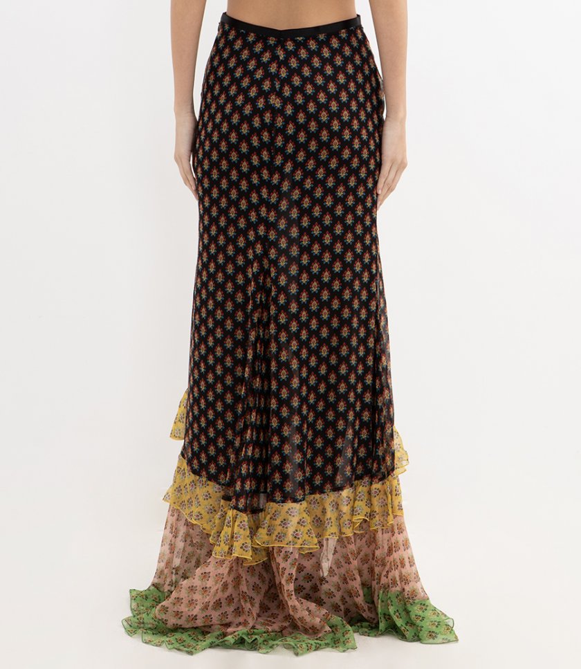 LONG SKIRT WITH RUFFLES