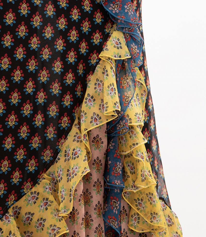 LONG SKIRT WITH RUFFLES