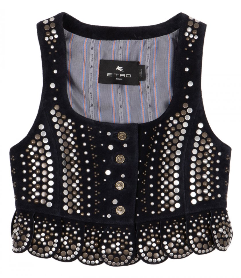 CLOTHES - CROPPED WAISTCOAT WITH STUDS