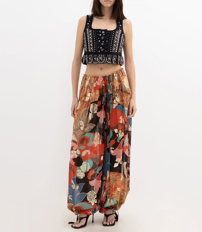 CROPPED WAISTCOAT WITH STUDS